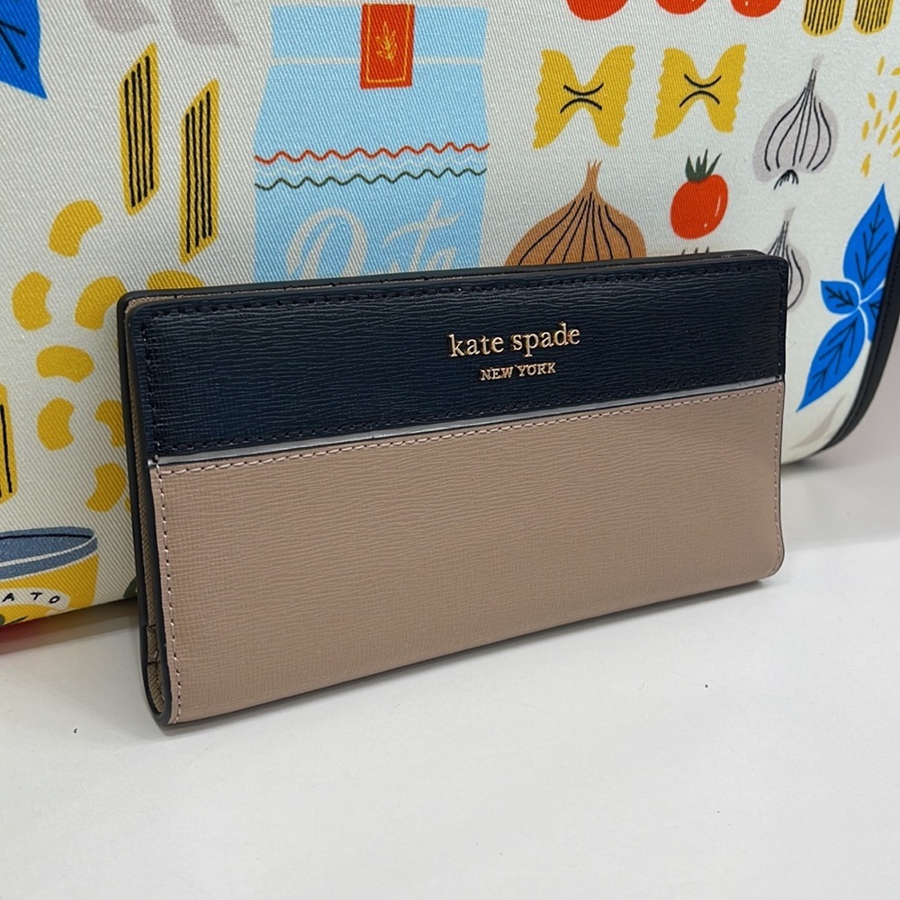 Kate Spade Morgan Colorblocked Slim Bifold Wallet Cafe Mocha
NWT - Picture 2 of 16